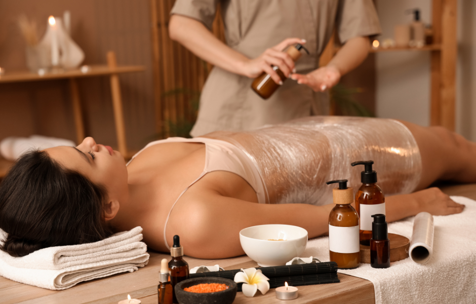 Alakformáló nyirokmasszázs tekercseléssel